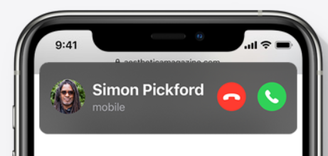 iOS 14 - Compact call
